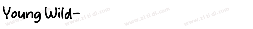 Young Wild字体转换